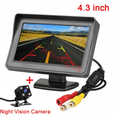 4.3 Inch Rear View Stand Monitor+Reverse Backup Camera FOR CAR - Image 1 of 4