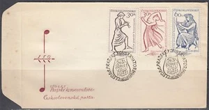 Czechoslovakia Scott 1044-6 FDC - Conservatory of Music, 1250th Anniv. - Picture 1 of 1