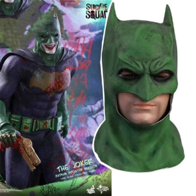 Casco de látex cara completa Batman Cosplay máscara tocado accesorio fiesta utilería regalo Foto 1 de 4