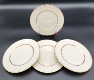 Antique Franciscan China Del Monte Salad Plate 8 1/4" Cream Gold Trim SET OF 4 - Picture 1 of 3
