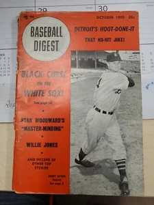 OCT 1950 BASEBALL DIGEST DETROIT TIGERS Hoot Evers. Clean Inside.   - Picture 1 of 3