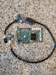 Dell PowerEdge Perc 6/i SAS SATA RAID Controller with Cables - Picture 1 of 6