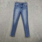 American Eagle Jeans  Women's Size 0 Blue Denim Stretch Jeggings Super Hi Rise