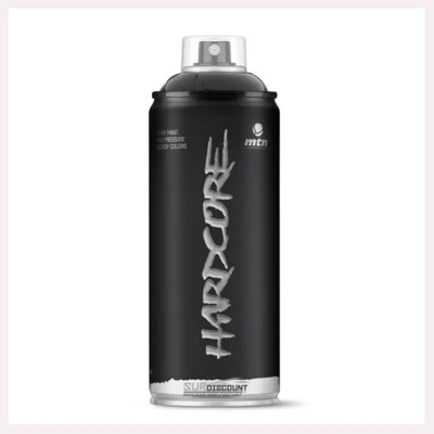MONTANA COLORS Bombe de peinture - Noir satiné - RV-0903 - Hardcore MTN - 400ml