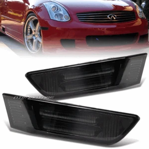 Tira LED de lente de humo parachoques delantero luz marcadora lateral para 03-07 Infiniti G35 Coupé - Imagen 1 de 5
