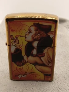 NOS Zippo Mazzi Unfired Zippo Lighter Claudio Mazzi 21184 - Picture 1 of 12
