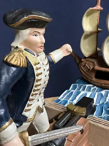 John Paul Jones Americana mechanische Münzbank Original von The Franklin Mint Neu im Karton - Bild 1 von 10