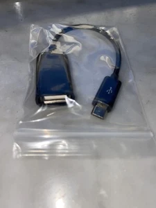 ADATTATORE OTG 2.0 MICRO USB 5 PIN MASCHIO a USB FEMMINA lunghezza 15 Cm - Foto 1 di 2
