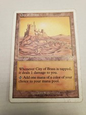 CITY OF BRASS 6TH EDITION. MAGIC THE GATHERING CARD