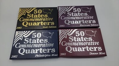 2002 50 States Commemorative Quarters: Platinum, Gold, D & P Edition Coin Set - Image 1 of 4