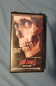 VTG VHS Evil Dead 2 Dead By Dawn Collector's Edition Horror Clamshell Rare HTF - Picture 1 of 10