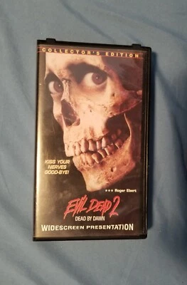 VTG VHS Evil Dead 2 Dead By Dawn Collector's Edition Horror Clamshell Rare HTF - Image 1 of 4