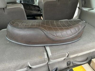 1978 Triumph T140V T140E T140 V E Bonneville TR7V 750 ORIGINAL BROWN  SEAT - Imagem 1 de 4
