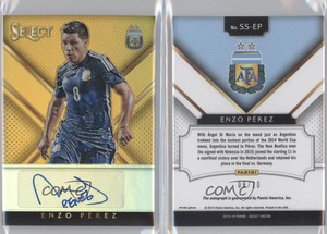2015-16 Panini Select Signatures Gold Prizm /10 Enzo Perez #SS-EP Auto