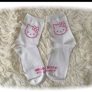 Kawaii Sanrio Hello kitty  Medium Tube Socks Antibacterial Deodorant Cute Cartoo