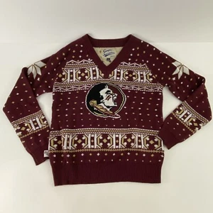 Vintage Campus Specialties Sweater Florida State Football Acrylic Size Large - Picture 1 of 7