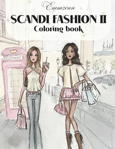 Scandi Fashion 2 Coloring Book, Emmzonn: Fashion Illustrations, Girlhood and Sel - Picture 1 of 12