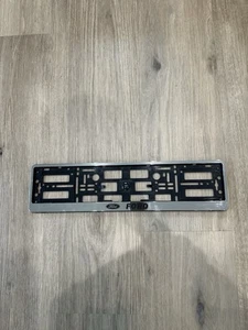1X Ford Chrome Silver Number Plate Surround Holder Frame Authentic - Picture 1 of 4