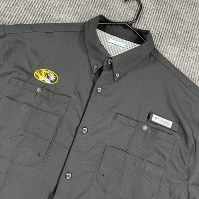 Missouri Tigers Mizzou Shirt Columbia PFG Mens XL Extra Large Button Down SEC - Image 1 of 4