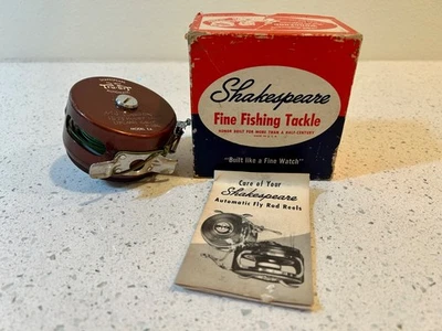 Vintage SHAKESPEARE Tru - Arte Automático No. Carrete de pesca con mosca modelo EA 1827 con caja Foto 1 de 4
