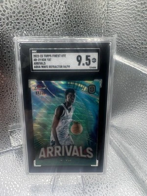 kok yat topps finest ote arrivals aqua wave refractor /99 sgc 9.5 - Image 1 of 2
