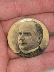 Authentic President William McKinley Political Campaign Pin Pinback Button Badge - Bild 1 von 7