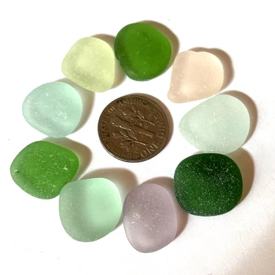 Vidrio de mar Surf Tumbled “calidad joyería” 9 piezas medianas reciclado naturalmente Foto 1 de 2