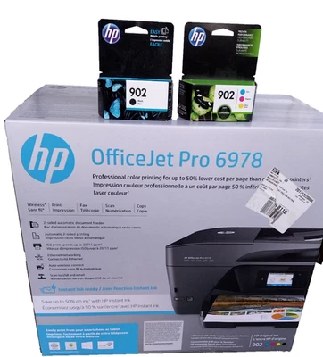 HP OfficeJet Pro 6978 Wireless All-In-One Printer (BRAND NEW/SEALED) + Extra Ink - Image 1 of 4