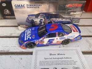 Brian Vickers 2003 GMAC AUTOGRAPHED IRP Raced Win Version Nascar 1/24 Diecast  - Picture 1 of 5