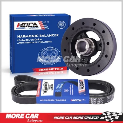 Harmonic Balancer w/ Serpentine Belt for Chevrolet G10 G20 GMC K1500 C2500 5.0L - Image 1 of 4