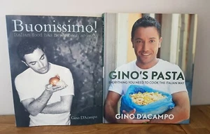 Gino D'Acampo 2 books Buonissimo! & Gino's Pasta - Picture 1 of 3