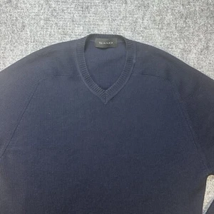 SAND Copenhagen Men Sweater Large Black Merino Wool European Sustainable Classic - Picture 1 of 15