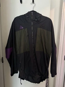 Nike ACG Ripstop Anorak Jacket Aq2294-010 MEDIUM Gorpcore Hiking Outdoor - Picture 1 of 4