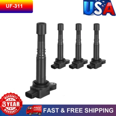 Conjunto de 4 bobinas de ignição para Honda CR-V 2.4L l4 2002 2003 2004 2005 2006 -2009 - Imagem 1 de 4