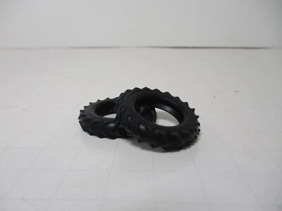 MATCHBOX KING SIZE K-3c, K-5c2, K-25 b 33 MM O/D, 19MM I/D BLACK TIRES. 2/SET. - Image 1 of 4