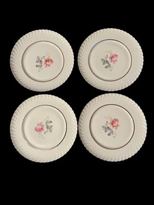 Set Of 4 Vintage Royal Tettau Sterling Rose 10-3/4” Dinner Plate Excellent - Picture 1 of 5