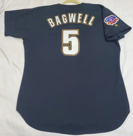 RUSSELL ATHLETIC 50 2XL JEFF BAGWELL FROM HOUSTON ASTROS CLUBHOUSE 1997 Jersey Cover