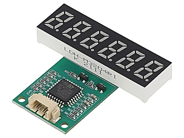 LDH-M3204RI-UR Display: LED 7 segmenti 8mm 0,32" Numero Z: 6 rosso 6100ucd 2-... - Immagine 1 di 1