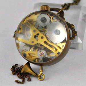 Taschenuhren Luxus Vintage Geschenk Halskette Mechanisch Anhänger Antik Hand Wind - Bild 1 von 6