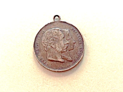 Medaille Dänemark1892 Goldene Hochzeit Christian IX und Louise von Hessen-Kassel - Bild 1 von 2