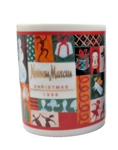 Neiman Marcus Natale 1998 Tazza Caffè Porcellana Albero di Babbo Natale Angelo 14 oz. - Foto 1 di 4