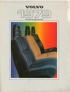 Katalog Prospekt Brochure Volvo Teintes Nuancier Farbkarte 1979 BE Fr - Bild 1 von 2