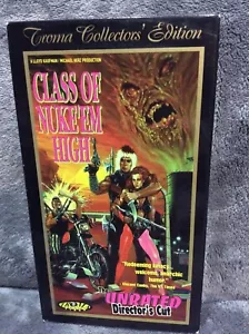 Class of Nuke’Em High vhs directors cut rare *error cover* - Picture 1 of 12