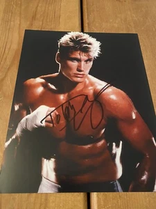 Dolph Lundgren Rocky Hand Signed 10x8 Photo. Rare Authentic Autograph - Stallone - Picture 1 of 1