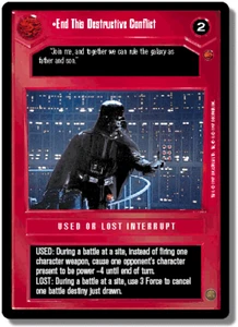 Star Wars CCG End This Destructive Conflict Near-Mint/NM - Cloud City 1997 - Picture 1 of 1