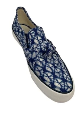 TALBOTS Jaden Knot Printed Canvas Sz US 9 Platform Sneaker Tie Dye Flat Shoe - Image 1 of 4