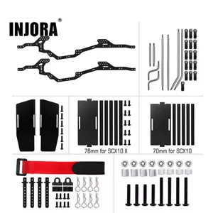 LCG Kohlefaser Chassis Kit Rahmenträger für 1/10 RC Raupenraupe Axial SCX10 90046 - Bild 1 von 12