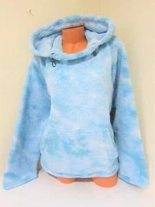 Victoria Secret Pink TIE DYE SHERPA FUNNEL NECK PULLOVER HOODIE Sweat Shirt XL - Picture 1 of 6
