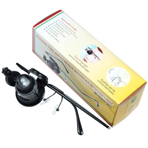 Lighted 20X Magnifier Magnifying Eye Glass Jeweler Loupe Watch Repair - Picture 1 of 6