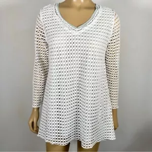Top transparente de mezcla de algodón para mujer Habitat talla pequeña - Imagen 1 de 7